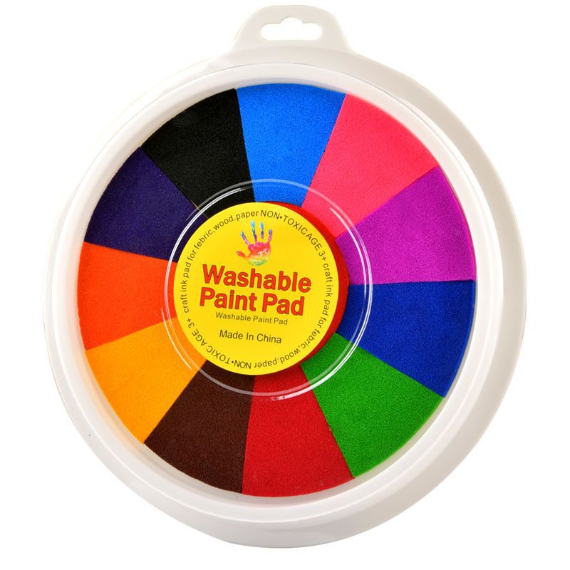 [Entrega de una sola pieza] Kindergarten dedo pintura color pintura niños graffiti disco lavable herramienta