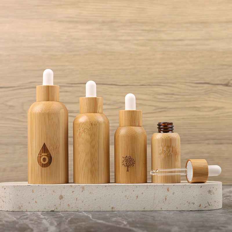 10ml50ml全竹滴管瓶精油瓶分装便携避光分装小样化妆品水乳分装瓶