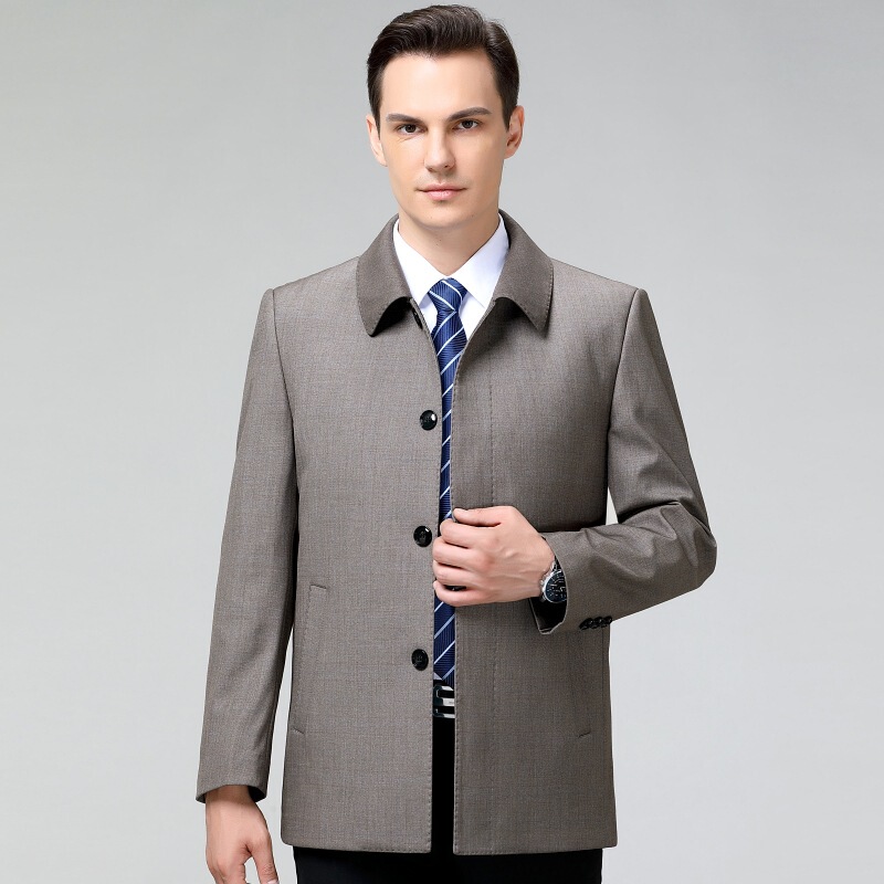 High-End Men's Wool Trench Coat 2024 Autumn and Winter Business Casual Lapel Men's Jacket Wrinkle-Free Men's Outerwear High-End Men's Wool Trench Coat 2024 Autumn and Winter Business Casual Lapel Men's Jacket Wrinkle-Free Men's Outerwear