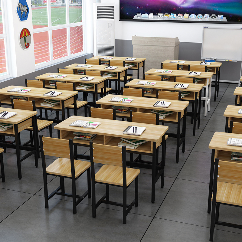 Primary and Middle School Students Desks and Chairs Adult Training Cram School Desks and Chairs Educational Institutions Training Course Tutorial Class Simple Desk