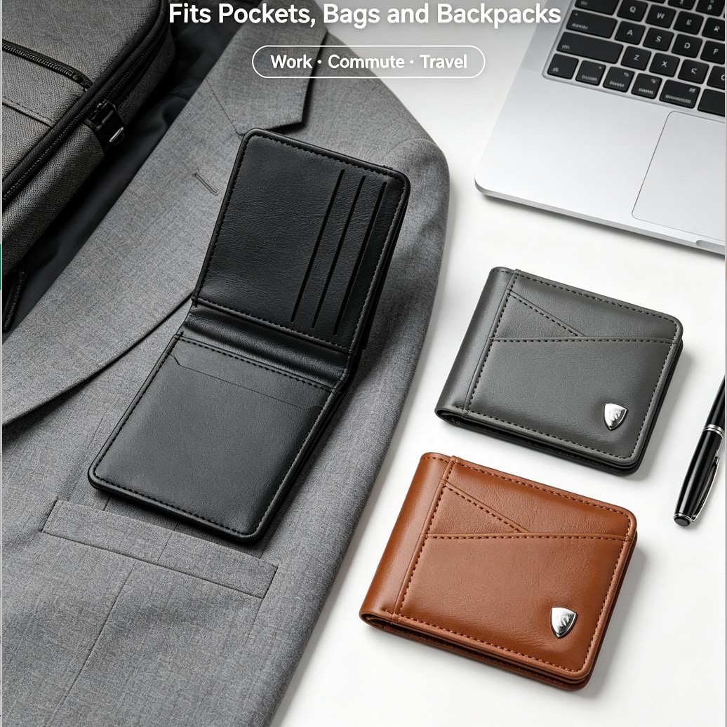 New cross-border men's RFID anti-magnetic wallet 80% off vintage oil wax PU men's card holder large capacity wallet