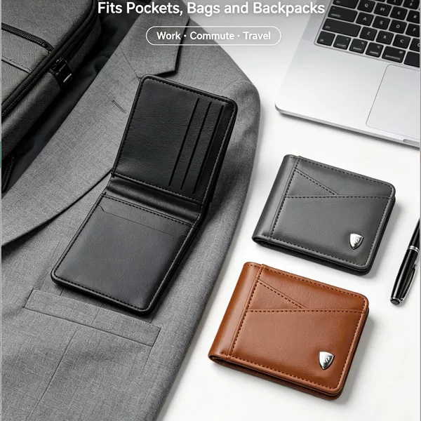 New cross-border men's RFID anti-magnetic wallet 80% off vintage oil wax PU men's card holder large capacity wallet