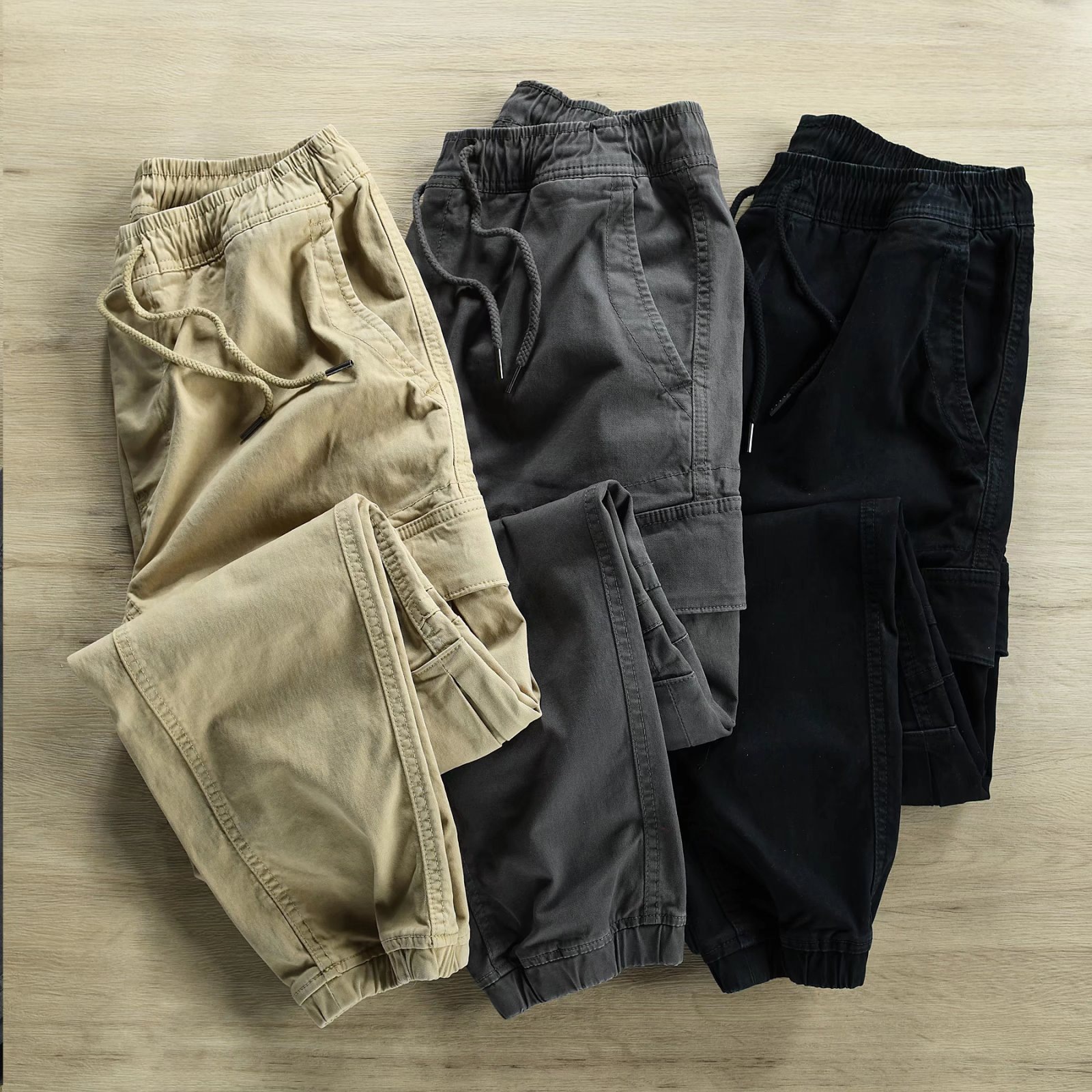 Working Pants Men's Labor Protection Working Pants Loose Casual Trendy Foot-length Pants Cotton Men's Overalls
