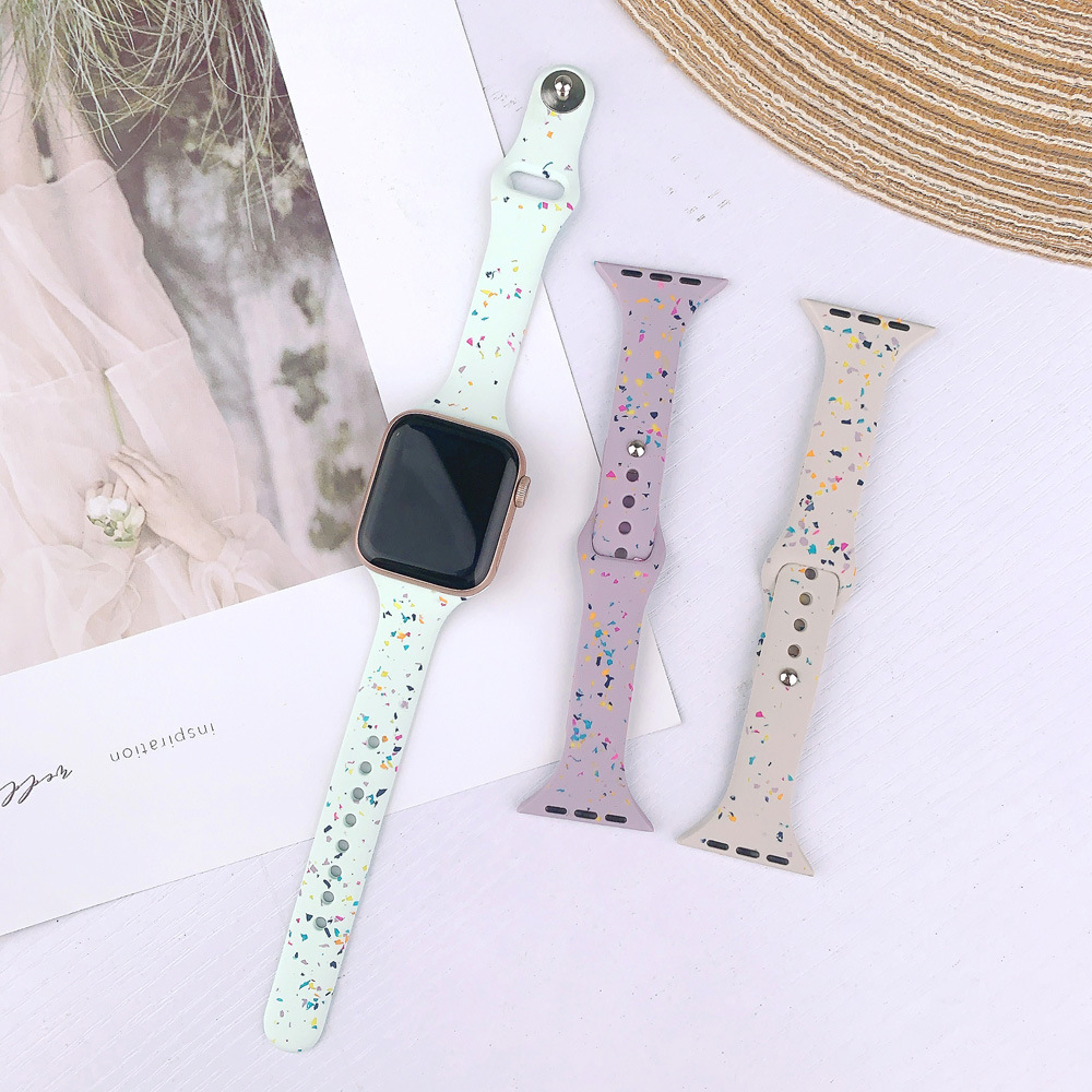 Para Apple Watch 789 generación T-Silicone brazalete iwatchSE deportivo reemplazable pulsera deportivo