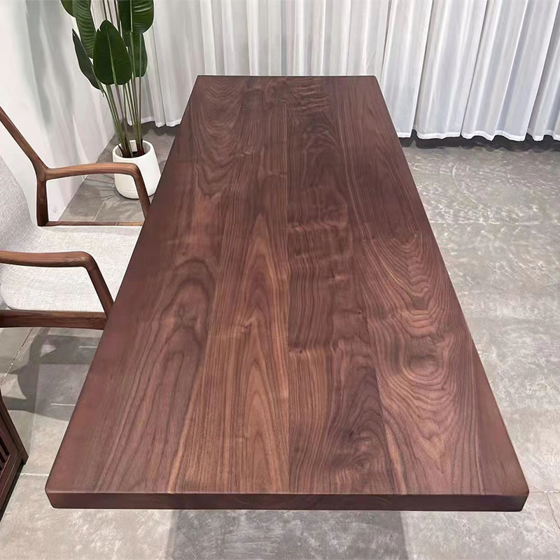 Wholesale North American Black Walnut Wood Big Board Table Ebony Fashion Light Luxury Office Chinese Studies Table Natural Log Solid Wood Tea Table Wholesale North American Black Walnut Wood Big Board Table Ebony Fashion Light Luxury Office Chinese Studies Table Natural Log Solid Wood Tea Table