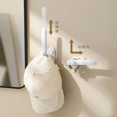 Door back coat and hat stick hook retractable hook L-shaped kitchen chopping board pot lid rack bathroom hair ring roll paper towel rack