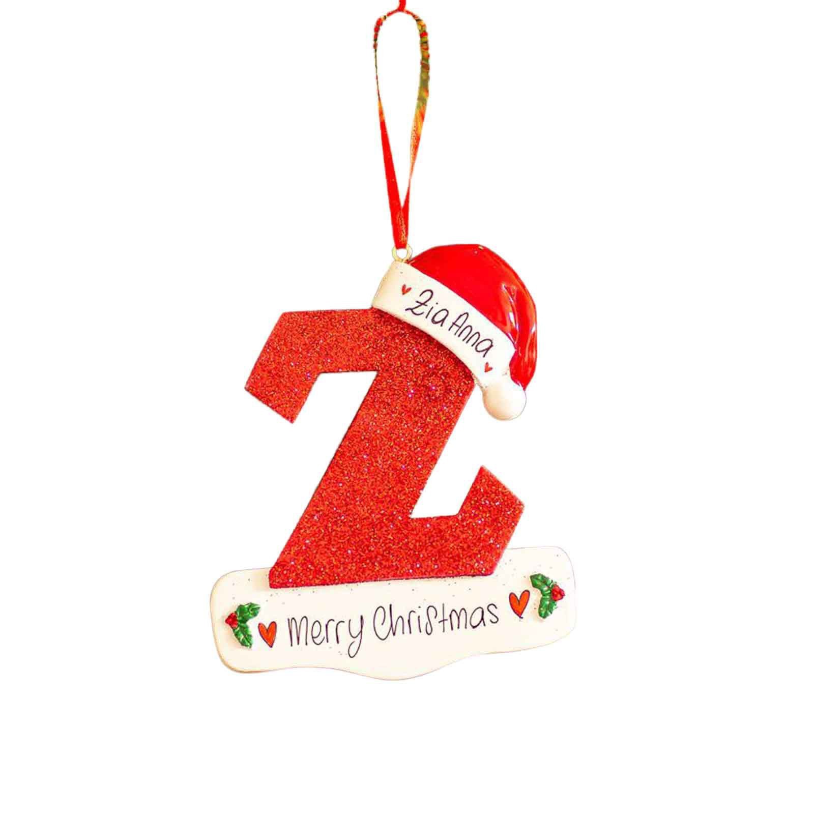 2023 personalizado DIY nombre decoración de Navidad colgante de madera letra colgante de Navidad colgante ornamento image 31