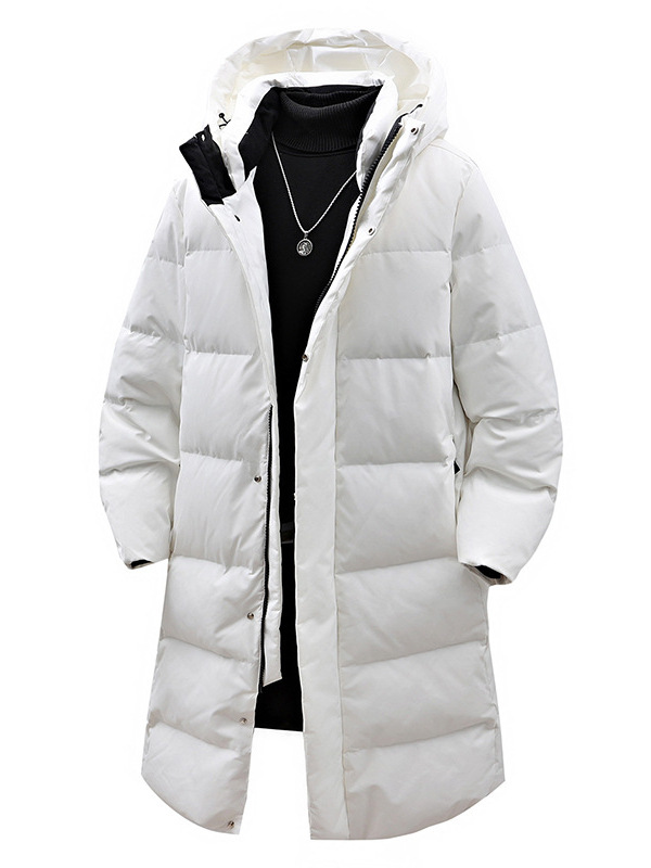 Winter keep warm hoody with down for men and women