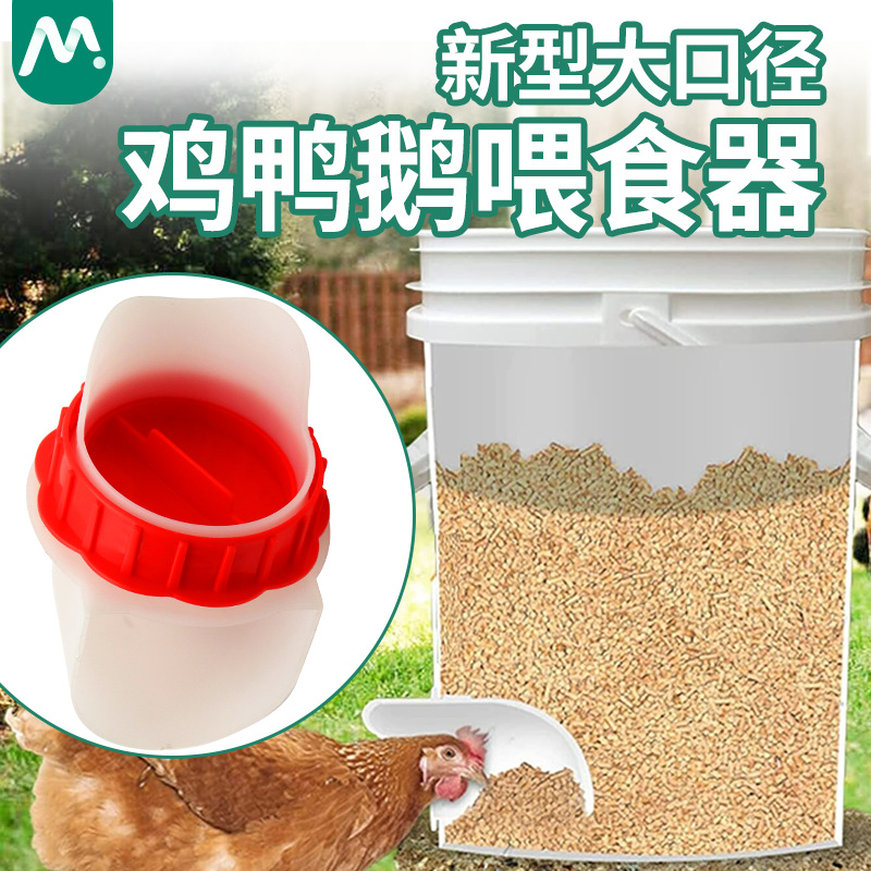 Nuevo alimentador automático de aves de corral alimentador de gran calibre para pollos de pollo alimentador automático de alimentación y bebida de agua