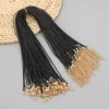 1.5mm black KC gold 45+5cm extension chain