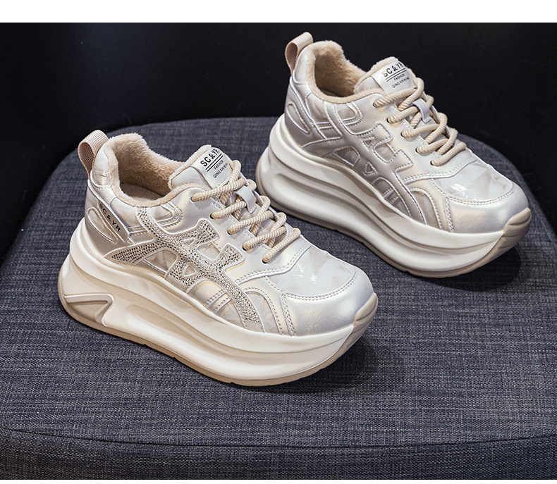 Giày sneaker nữ đế dày phong cách thể thao thời trang — M2997-1 Lông xám, M2997-1 Lông champagne, M2997 Lót đơn champagne, M2997 Lót đơn xám chi tiết 21