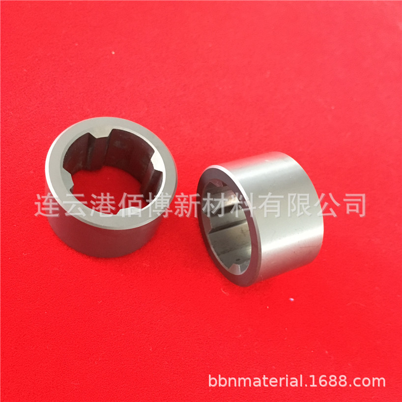 厂家定制 无压碳化硅陶瓷轴套 SSIC碳化硅陶瓷套筒 陶瓷轴