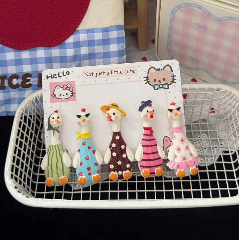 Fun and cute ugly-cute duck hair clip, new autumn style, soft and adorable girly style, hairpin for bangs and stray hairs, hair accessory clip Fun and cute ugly-cute duck hair clip, new autumn style, soft and adorable girly style, hairpin for bangs and stray hairs, hair accessory clip