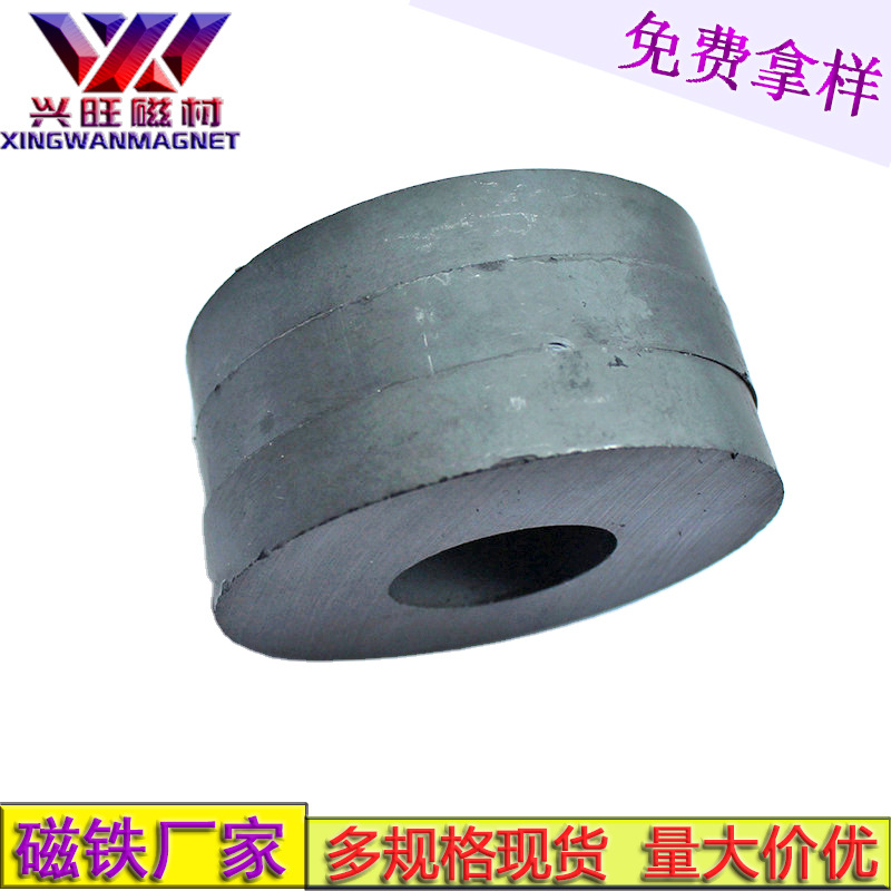 普通磁铁 黑磁铁 铁氧体磁铁厂家直销铁氧体圆环圆形磁铁60X10-24