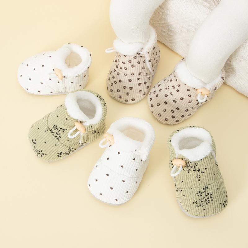 秋冬季婴儿地板鞋隔凉卡通室内防滑宝宝学步鞋袜点胶软底透气防掉
