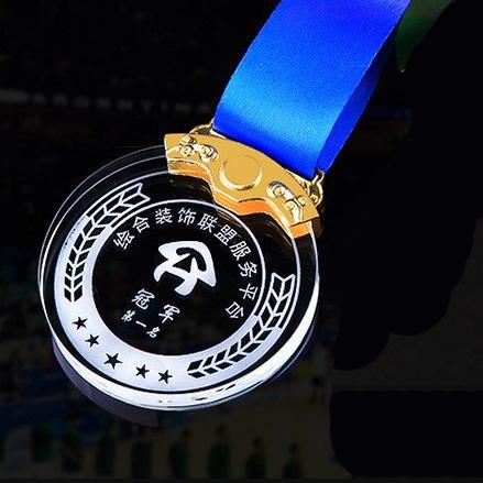 Grabado y producción de medallas, pequeñas placas metálicas para eventos deportivos, cristales conmemorativos de maratón al por mayor, estrella de cinco puntas.
