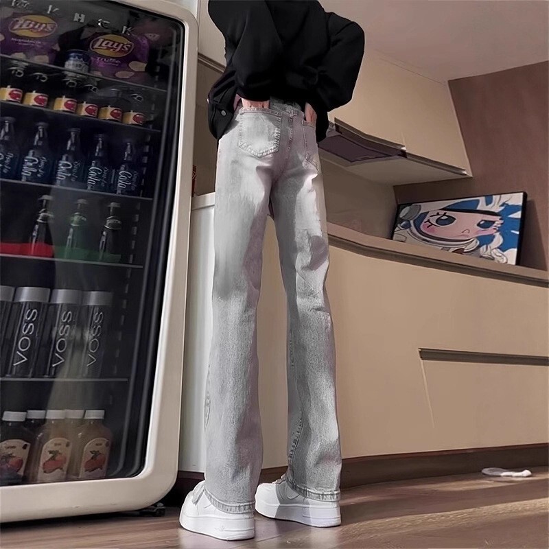 Men's Flared Jeans 2026 Spring and Autumn New American High Street Fashion Trendy Brand Straight-Leg Flared Pants Men's Flared Jeans 2026 Spring and Autumn New American High Street Fashion Trendy Brand Straight-Leg Flared Pants