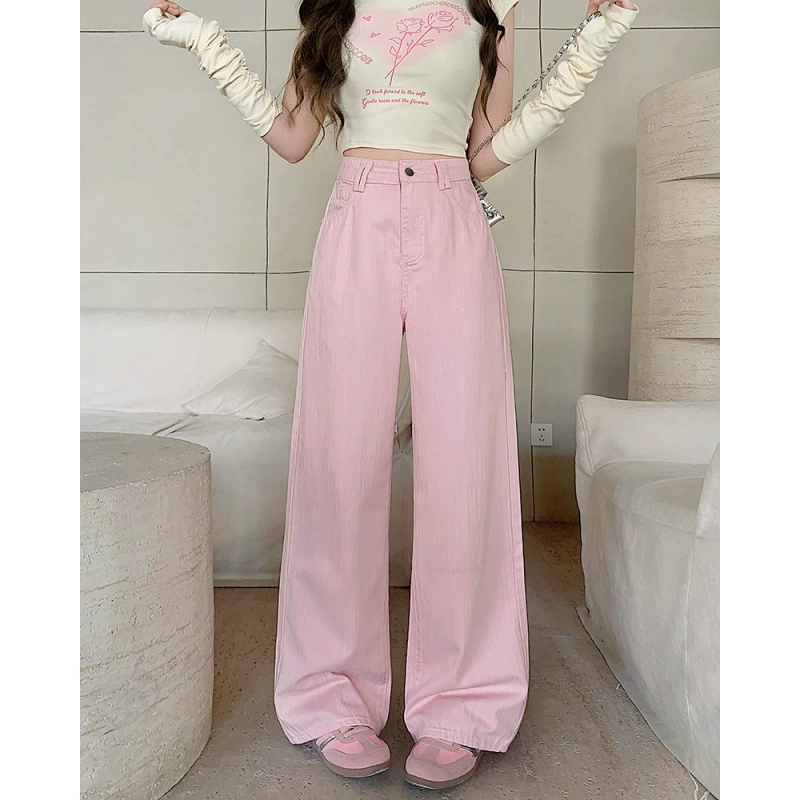 Spring fitted trousers, jeans, plus size, loose fit