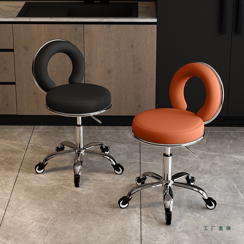 taburete de elevación taburete redondo taburete de belleza elevación polea giratoria barbería especial para el salón de peluquería
