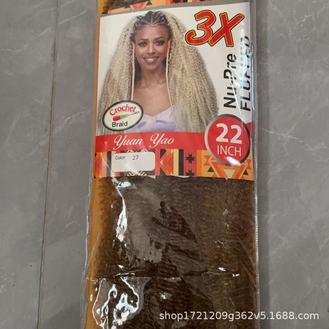3X Twist Kinky Marley Crochet Braids Perruca de orugas image 10