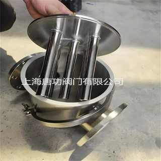 SCX不锈钢篮式磁性过滤器 磁性除铁屑直通蓝式过滤器 磁棒过滤器