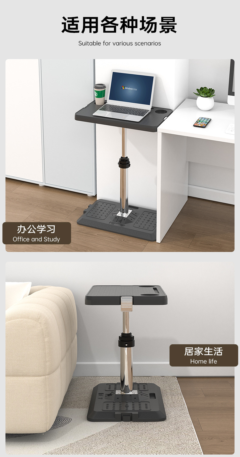 Business Vehicle Multi-Purpose Pneumatic Lift Table, Middle Row Dining Table, Outdoor Camping Folding Table, Portable Vehicle Table, Mobile
