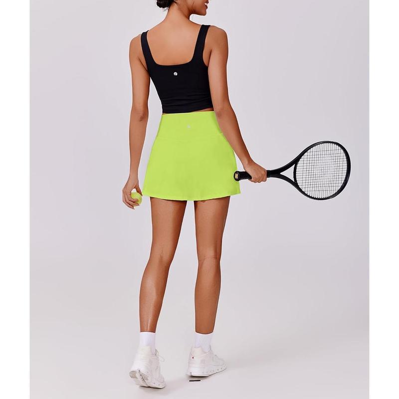 2025 New Cross-Border Dropshipping Women's Tennis Skirt High Waist Golf Skirt (with 2 Pockets