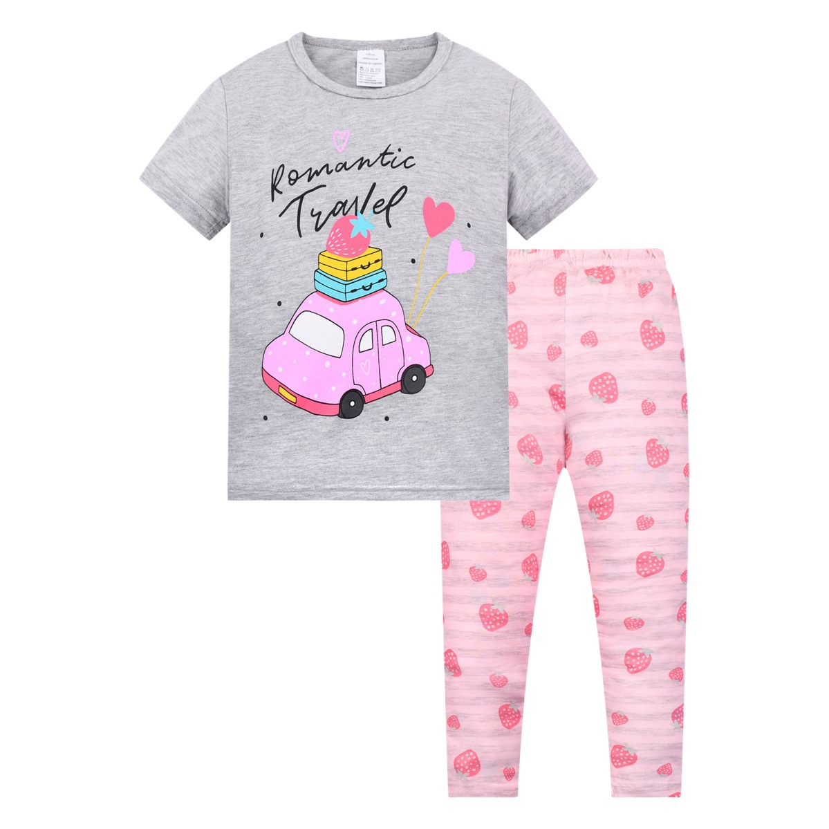 Niños pijamas ropa para niños de comercio exterior al por mayor de Europa y América del verano nuevos niños pijamas traje Niños y Niñas Ropa Para el hogar