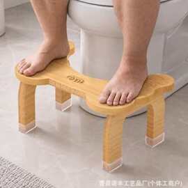家用儿童厕所脚踩凳蹲厕所小板凳浴室凳子竹木马桶凳脚凳蹲坑神器