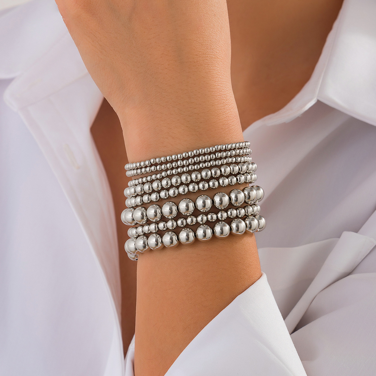 17g Weight CCB Pendant Material Bracelets Classification CCB, Imitation Pearl Chain Material Beaded Chain Chain Type 1 Set Quantity Banquet, Travel Occasion CCB, Imitation Pearl Material Heart Shape Pattern Women's Gender Plating Design Vintage Style Style Vintage Style Heart Shape CCB Imitation Pearl Beaded Chain Beaded Bracelets Wholesale 36