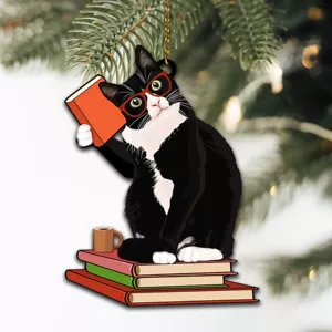 Cross -Bordder Permonized Book Real Name Рождественский декоративный акриловый кулон любителей книги «Любитель