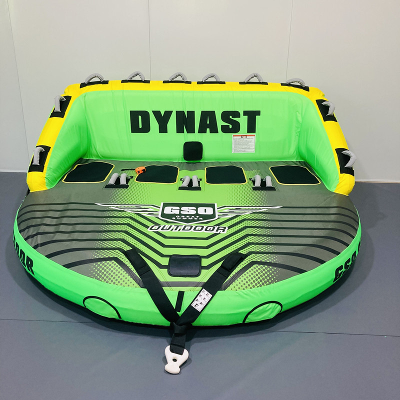 Suministro de fábrica de lanchas rápidas inflables marinas, sofá de arrastre, bote de aire de tracción de agua, anillo de arrastre de isla flotante al por mayor