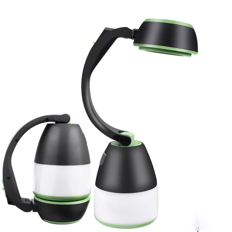 크로스 보더 야외 조명 텐트 램프 배터리 책상 램프 휴대용 램프 다기능 USB 충전식 캠핑 램프가있는 서치 라이트