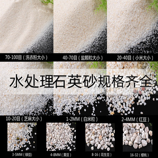 Sewage treatment quartz sand granular filter material drinking water purification derusting swimming pool sand filtration laboratory fine sand blasting