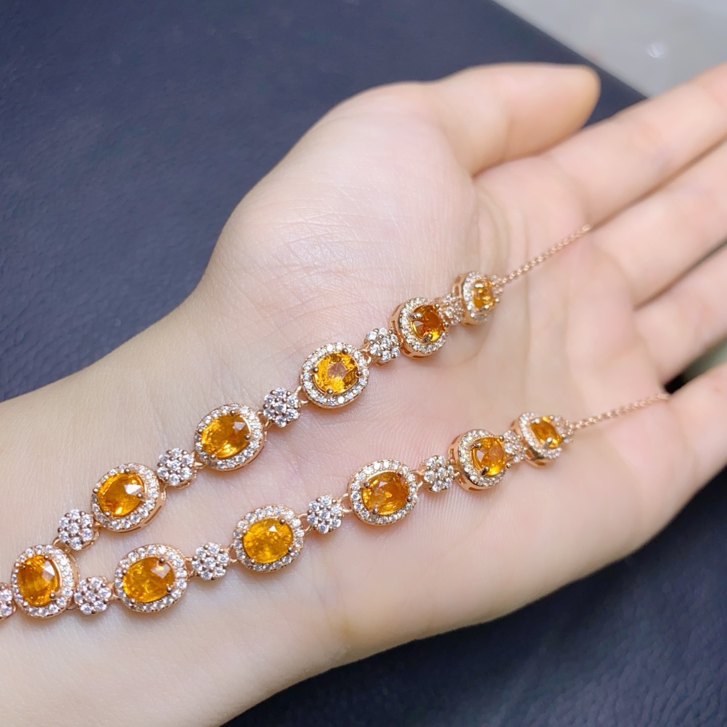 2026 New Fenda Stone Necklace with S925 Silver Inlay, Natural Citrine Fashion Jewelry for Women, Cross-Border Live Streaming Accessory