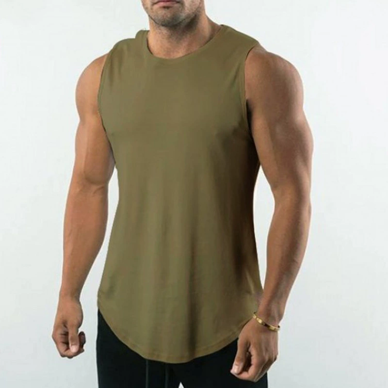 Футболка для зала, майка без рукавов, для бега, slim fit