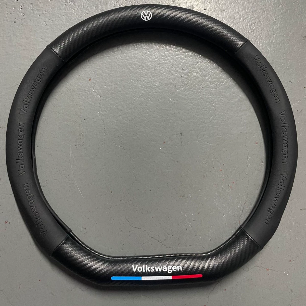 Новый 5D тисненый автомобильный логотип, чехол на руль автомобиля, чехол на руль автомобиля, четырехсезонный универсальный чехол на руль со стерео узором, трансграничный