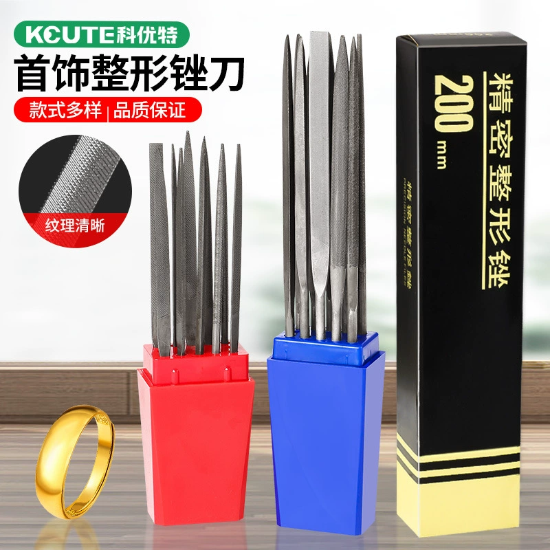 Шлифовальный стальной файл 10 комплектов небольших пилок треугольник полукруглая файл набор плоских золотых инструментов