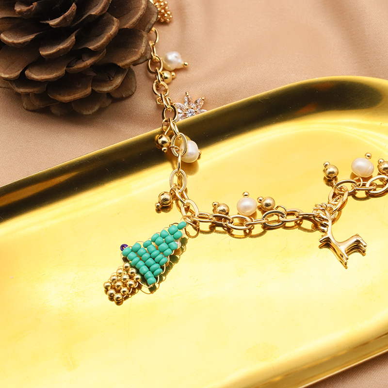 Collar de perlas de agua dulce natural para mujeres barroco cuentas originales hechas a mano lujosas de alta calidad regalos de Navidad