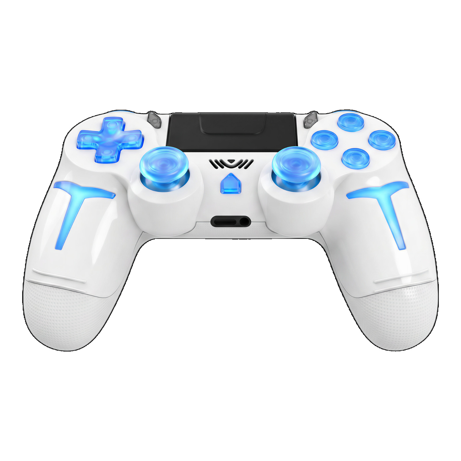 Fabricante PS4 inalámbrico Bluetooth control de juegos con luz RGB doble vibración de seis ejes PC control de juegos de vapor