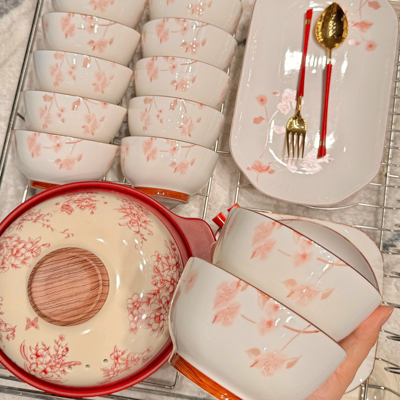 Annual Meeting Wedding Gift for the Bride, Sisters' Tableware and Dishware Set, Household Wedding Gift for Best Friends, Dowry for Engagement Annual Meeting Wedding Gift for the Bride, Sisters' Tableware and Dishware Set, Household Wedding Gift for Best Friends, Dowry for Engagement