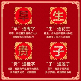 喜字;拉花、彩带;福字/福字贴