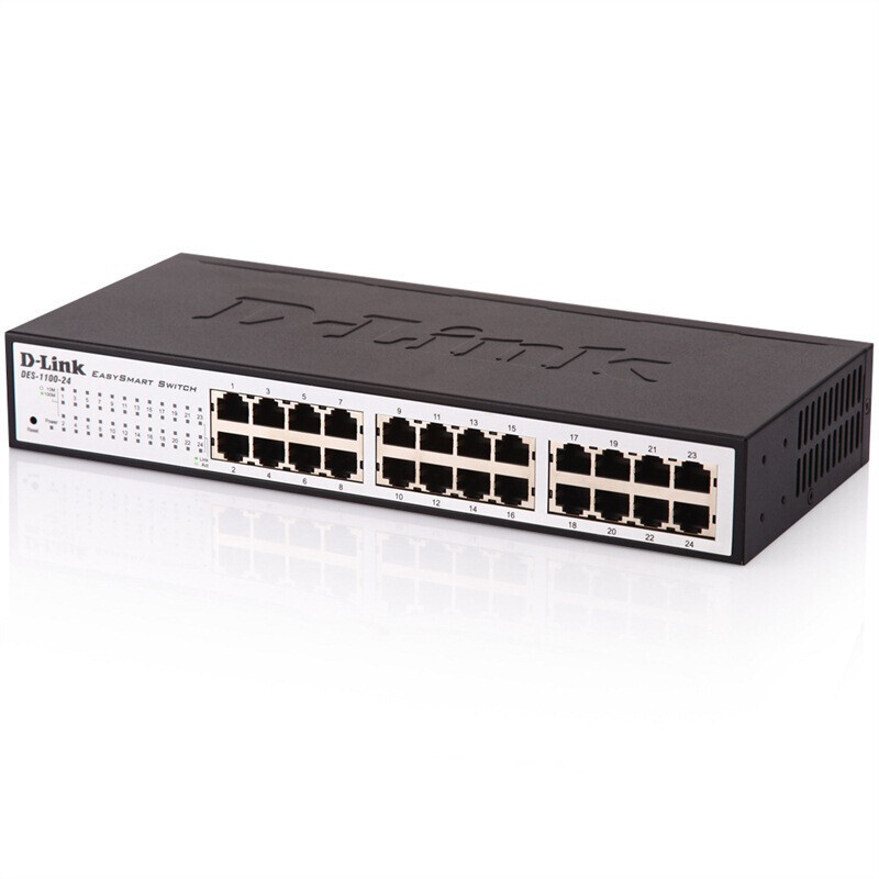 友讯（D-Link） DES-1100-24 24口以太网百兆 网管交换机 桌