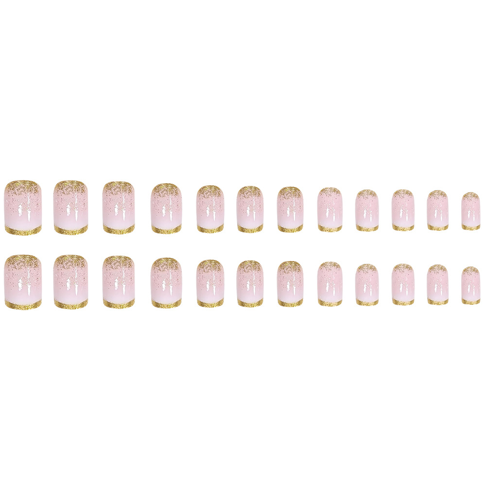 Comercio exterior leche de platino lámina de brillo desgaste de uñas trapezoides de borde francés manicure de alto rendimiento clareador de viento de uñas
