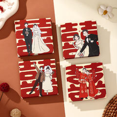 Red envelope bag for marriage, 2023 new lucky money envelope for welcoming the bride, wedding barricade, small happy bag for wedding celebration, comprehensive wedding supplies.