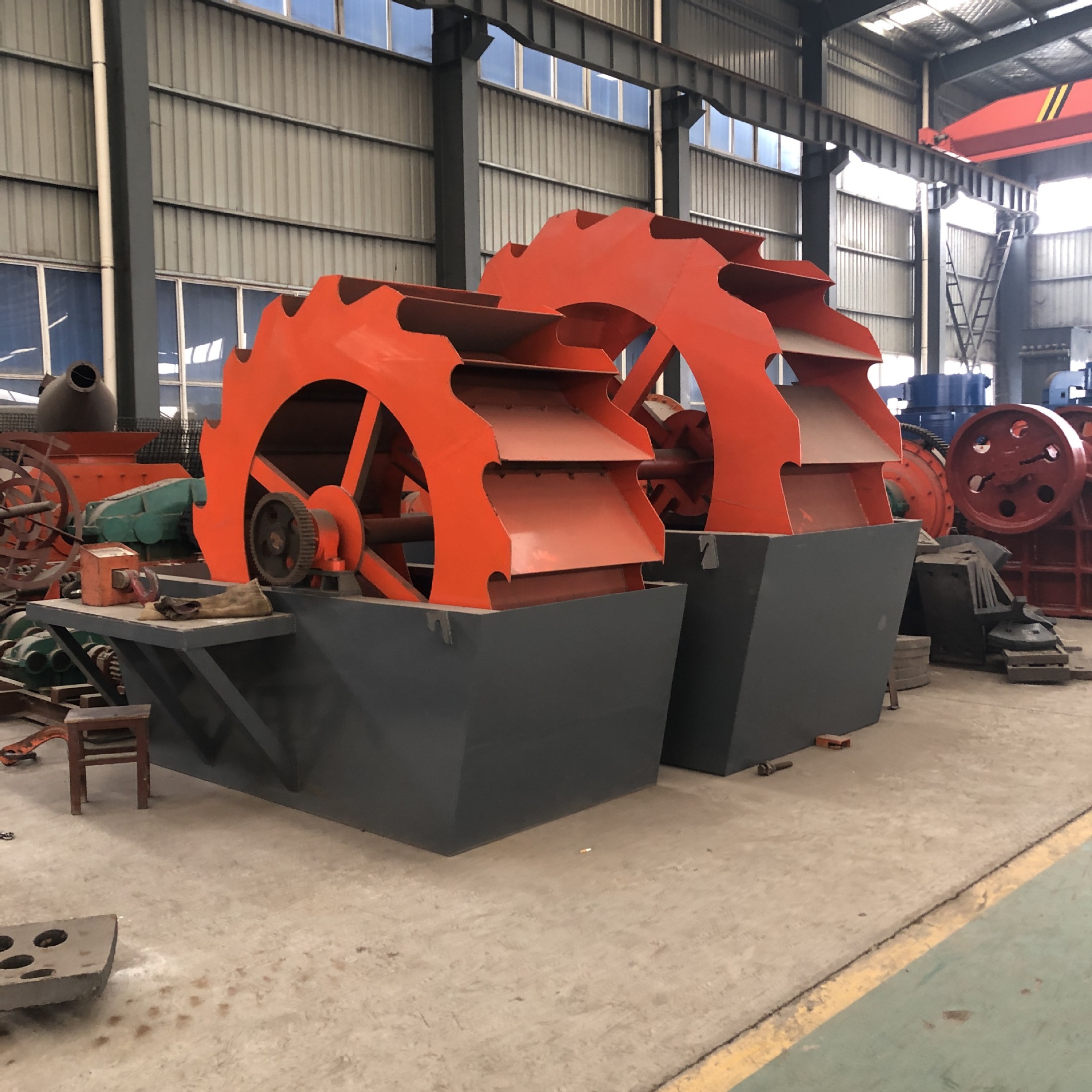 供应 机制砂轮斗洗砂机 移动式洗沙机价格 轮斗式鹅卵石全套设备