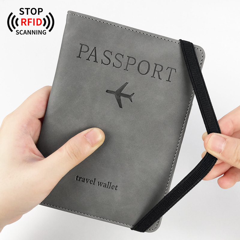 国境を越えた肌感圧変化バンドpu皮革rfidパスポートバッグセットtravel wallet証明書バッグ|undefined