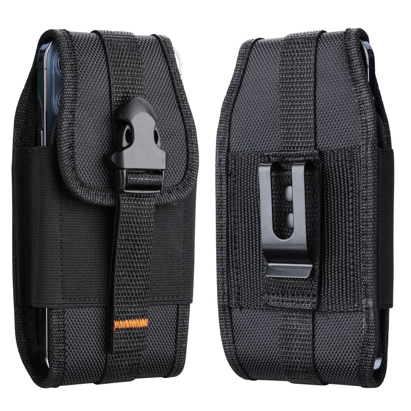 Suitable for iPhone 17 Vertical and Horizontal Models, 15 Pro Max Card-Insertable Oxford Cloth Nylon Fabric Belt-Worn Waist Bag Suitable for iPhone 17 Vertical and Horizontal Models, 15 Pro Max Card-Insertable Oxford Cloth Nylon Fabric Belt-Worn Waist Bag