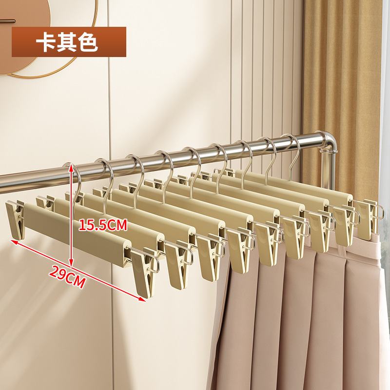 Pantalones esmaltados percha de plástico tiendas de ropa para adultos percha de ropa esmaltada de color percha de ropa retráctil percha de ropa
