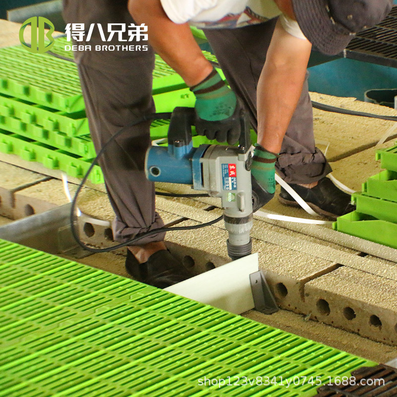 placa de fuga de estiércol de plástico antideslizante y resistente a la corrosión de alta resistencia para la cría de ganado